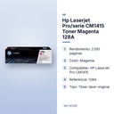 HP LASERJET PRO/SERIE CM1415 TONER MAGENTA  128A - características principales