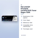 HP LASERJET PRO/SERIE CM1415/1525 TONER NEGRO 128A - características principales