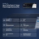 HP Nº131A PACK 3 TONER CIAN/MAGENTA/AMARILLO - resumen de atributos