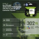 HP OFFICEJET 3636/3830/3832/DESKJET 1110 ALL-IN-ONE Nº302XL CARTUCHO TRICOLOR - resumen de atributos