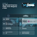HP OFFICEJET EMPRESA X585 TONER MAGENTA Nº980 - resumen de atributos