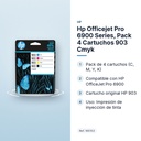HP OFFICEJET PRO 6900 SERIES, PACK 4 CARTUCHOS 903 CMYK - características principales