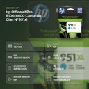 HP OFFICEJET PRO 8100/8600 CARTUCHO CIAN Nº951XL - resumen de atributos