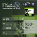 HP OFFICEJET PRO 8100/8600/8620 CARTUCHO NEGRO Nº950XL - resumen de atributos