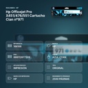 HP OFFICEJET PRO X451/476/551 CARTUCHO CIAN Nº971 - resumen de atributos