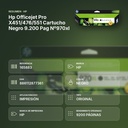 HP OFFICEJET PRO X451/476/551 CARTUCHO NEGRO 9.200 PAG Nº970XL - resumen de atributos