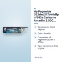 HP PAGEWIDE 352DW/377DW MFP  Nº913A CARTUCHO AMARILLO 3.000 PAGINAS - características principales