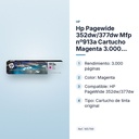 HP PAGEWIDE 352DW/377DW MFP  Nº913A CARTUCHO MAGENTA 3.000 PAGINAS - características principales