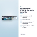 HP PAGEWIDE Nº981A, CARTUCHO AMARILLO - características principales