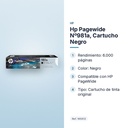 HP PAGEWIDE Nº981A, CARTUCHO NEGRO - características principales