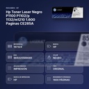 HP TONER LASER NEGRO P1100 P1102/P 1132/M1210 1.600 PAGINAS CE285A - resumen de atributos