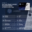HP TONER NEGRO LASERJET PRO M 401/425DN CF280X 6.900 PAG. - resumen de atributos