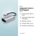 ADAPTADOR USBC A RJ45 IGGUAL  - características principales