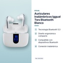 AURICULARES INALÁMBRICOS IGGUAL TWS BLUETOOTH BLANCO - características principales