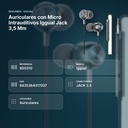 AURICULARES CON MICRO INTRAUDITIVOS IGGUAL JACK 3,5 MM - resumen de atributos