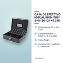 CAJA DE EFECTIVO IGGUAL IRON-TINY 3+8 (30x24x9 CM) - características principales