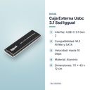 CAJA EXTERNA USBC 3.1 SSD IGGUAL  - características principales