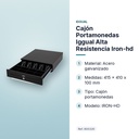 CAJÓN PORTAMONEDAS IGGUAL ALTA RESISTENCIA IRON-HD - características principales