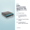 CAJÓN PORTAMONEDAS IGGUAL IRON-30B 42CM 5+7 / 7+5 - características principales