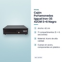 CAJÓN PORTAMONEDAS IGGUAL IRON-35 42CM 5+6 NEGRO - características principales