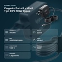 CARGADOR PORTÁTIL Y MÓVIL TIPO C PD 100W IGGUAL  - resumen de atributos
