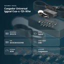 CARGADOR UNIVERSAL IGGUAL CUA-C-12T-90W - resumen de atributos