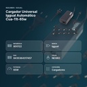 CARGADOR UNIVERSAL IGGUAL AUTOMÁTICO CUA-11T-65W - resumen de atributos