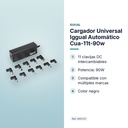 CARGADOR UNIVERSAL IGGUAL AUTOMÁTICO CUA-11T-90W - características principales