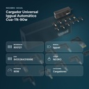 CARGADOR UNIVERSAL IGGUAL AUTOMÁTICO CUA-11T-90W - resumen de atributos
