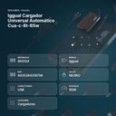IGGUAL CARGADOR UNIVERSAL AUTOMÁTICO CUA-C-8T-65W - resumen de atributos