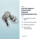 CERROJO IGGUAL + LLAVES PARA CAJONES PORTAMONEDAS IRON - características principales
