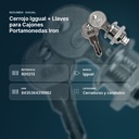 CERROJO IGGUAL + LLAVES PARA CAJONES PORTAMONEDAS IRON - resumen de atributos