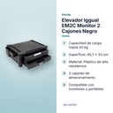 ELEVADOR IGGUAL EM2C MONITOR 2 CAJONES NEGRO - características principales
