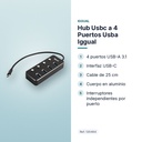 HUB USBC A 4 PUERTOS USBA IGGUAL  - características principales