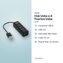 HUB USBA A 4 PUERTOS USBA - características principales