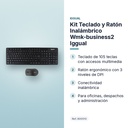 KIT TECLADO Y RATÓN INALÁMBRICO WMK-BUSINESS2 IGGUAL  - características principales