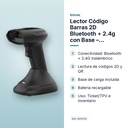 LECTOR CÓDIGO BARRAS 2D BLUETOOTH + 2.4G CON BASE – L2DBT-D-AX IGGUAL  - características principales