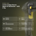 LECTOR CÓDIGO BARRAS IGGUAL 1D BLUETOOTH + WIFI 2.4G - resumen de atributos
