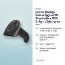 LECTOR CÓDIGO BARRAS IGGUAL 2D BLUETOOTH + WIFI 2.4G – L2DBT-G-AX - características principales