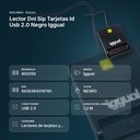 LECTOR DNI SIP TARJETAS ID USB 2.0 NEGRO IGGUAL  - resumen de atributos