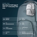 MOCHILA PORTÁTIL IGGUAL  15.6-17" EVERYDAY USE GRIS - resumen de atributos