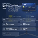 MONITOR 24" IPS IGGUAL 1MS FHD 100HZ VGA HDMI SLIM - resumen de atributos