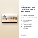 MONITOR LED TÁCTIL CAPACITIVO FHD 27" IP65 IGGUAL  - características principales