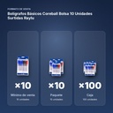 BOLÍGRAFOS BÁSICOS COREBALL BOLSA 10 UNIDADES SURTIDAS RAYLU - formato de venta: paquete de 10, caja de 100, palé de 10000