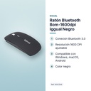 RATÓN BLUETOOTH BOM-1600DPI IGGUAL NEGRO - características principales