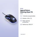 IGGUAL RATON GAMING OPAL 7D - características principales