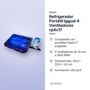 REFRIGERADOR PORTÁTIL IGGUAL 4 VENTILADORES RP4V17 - características principales