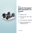 SOPORTE CPU IGGUAL SOP1 AJUSTABLE CON RUEDAS - características principales