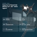 SOPORTE TV PARED FULL MOTION 23"-65" 35KG IGGUAL - resumen de atributos