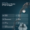  SOPORTE PINZA 1 MONITOR 17"-32" PRO IGGUAL - resumen de atributos